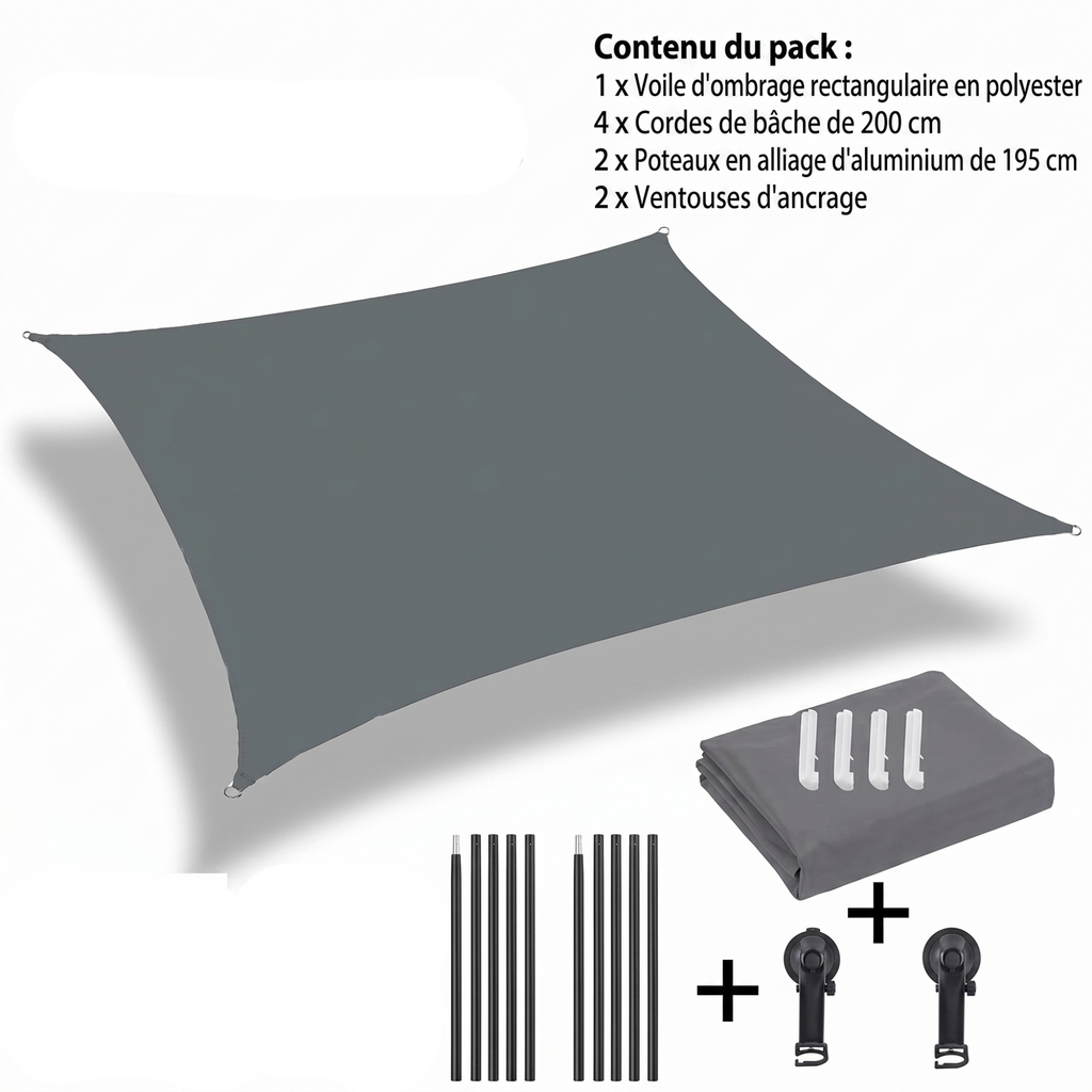 Auvent Latéral Voiture 2 x 3 m | Sora