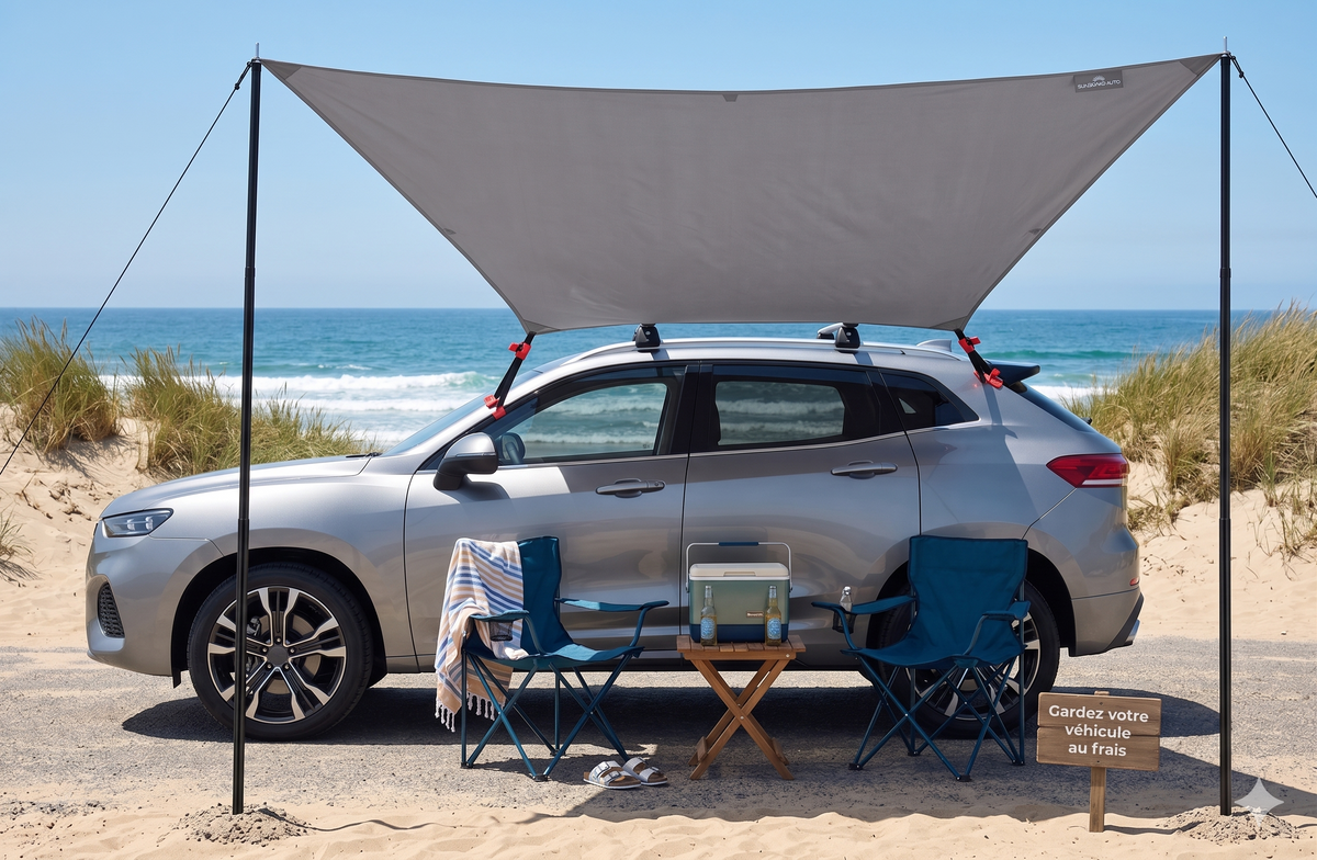 Auvent Latéral Voiture 2 x 3 m | Sora