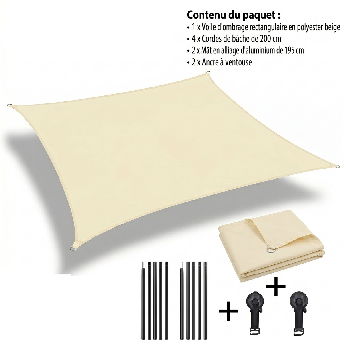 Auvent Latéral Voiture 2 x 3 m | Sora